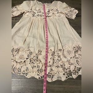Anthropologie Holding Horses  - Magnolia Cream Lace Dress | Size: 8